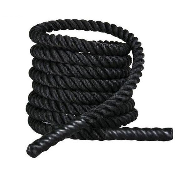 CrossFit battle rope 1.5 inch polyester 6 to 15 m for cardio and core training