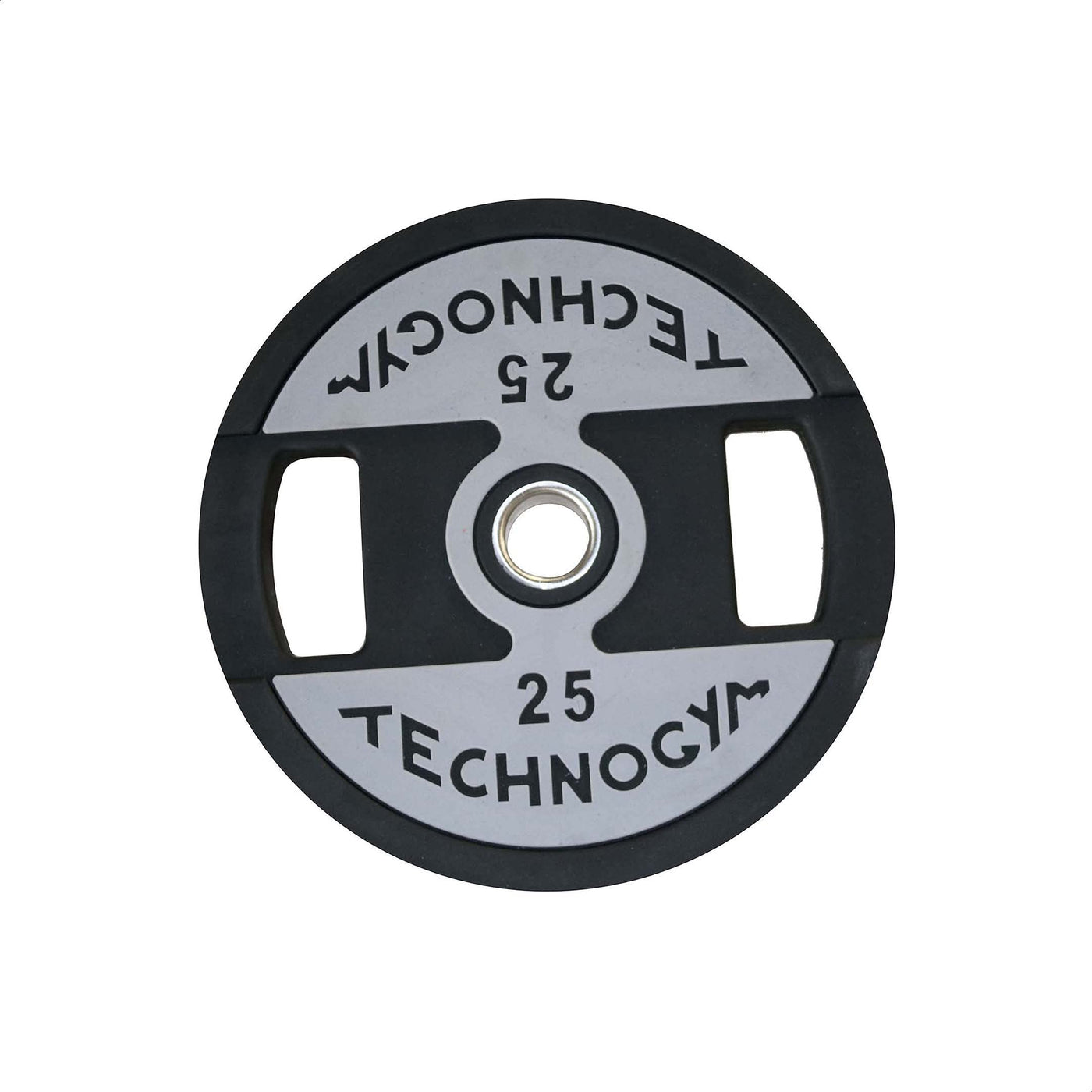 Technogym Olympic weight plates 2.5 to 25 kg for commercial barbell training