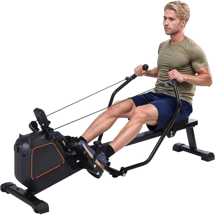 Life Sport magnetic double scull rowing machine for full body cardio at home
