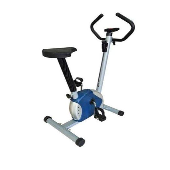 Magnetic upright exercise bike with LCD console for home cardio fitness workouts