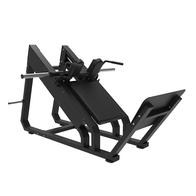 Precor hack slide squat machine plate loaded for quads glutes commercial gym