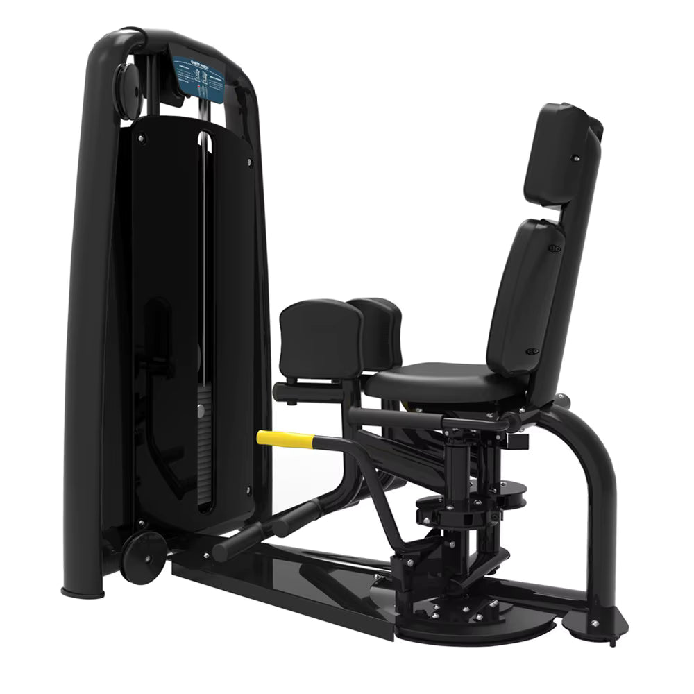 Technogym dual abductor adductor machine for inner outer thigh strength workouts