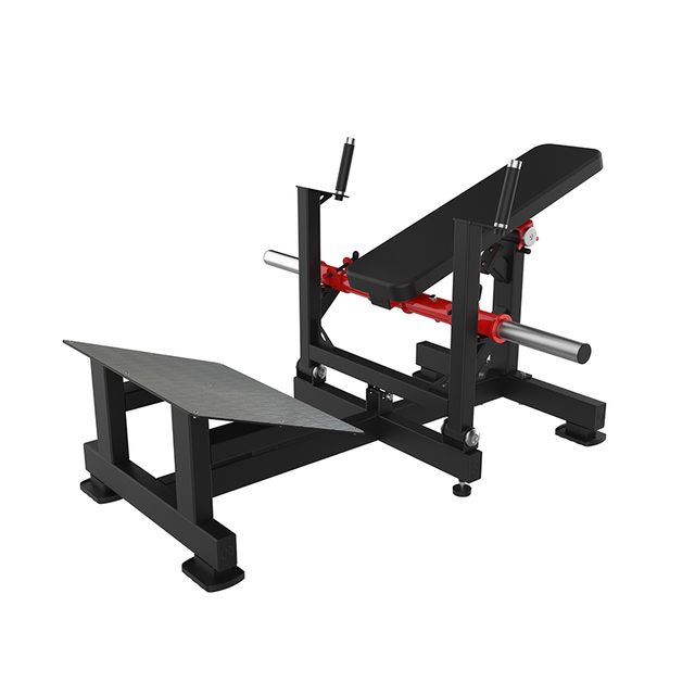 Hammer Strength hip thrust plate loaded machine for glute and hamstring training