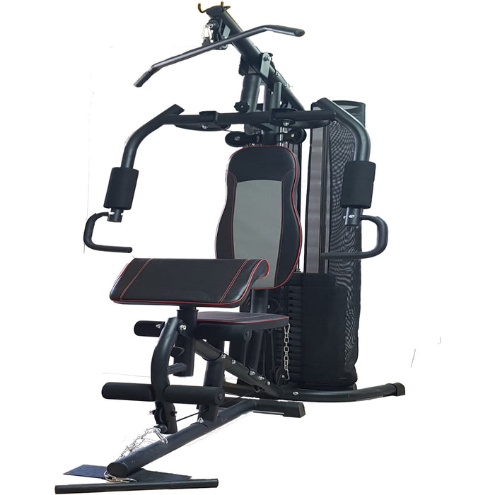 Home gym 2 station multi machine for full body strength training compact design