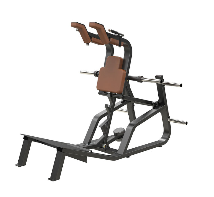 Precor super squat plate loaded machine for legs and glutes commercial gym training