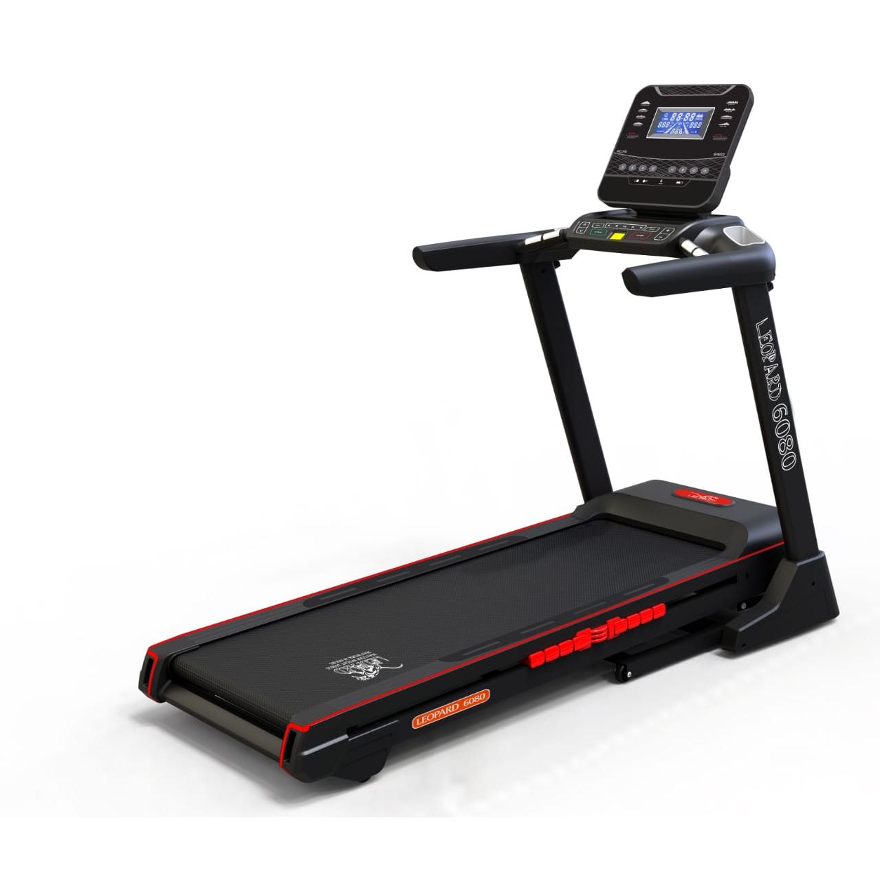 Leopard 6080 AC treadmill 5HP motor with foldable frame for home gym use