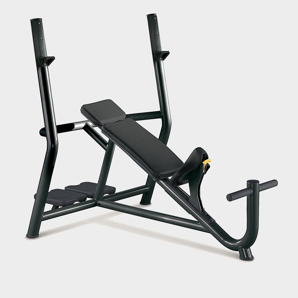 Technogym Olympic incline bench commercial grade for upper chest barbell press