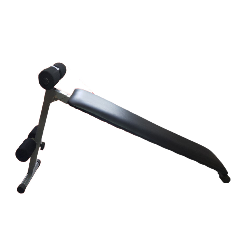 Adjustable decline bench for sit ups core training and decline press exercises